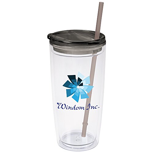 Flurry Tumbler with Straw - 20 oz - Full Color Main Image