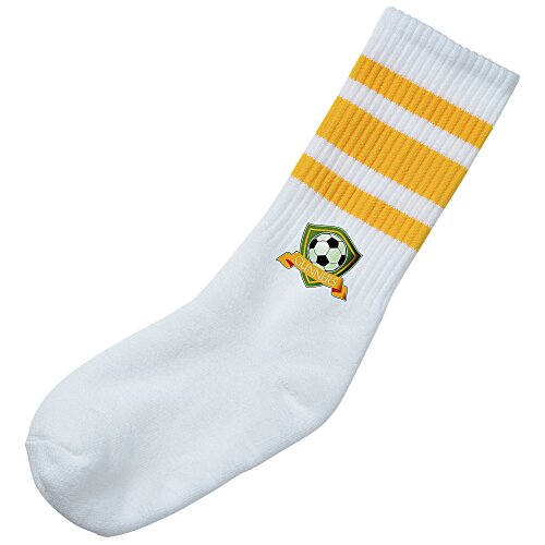 SOCCO Striped Crew Socks Main Image