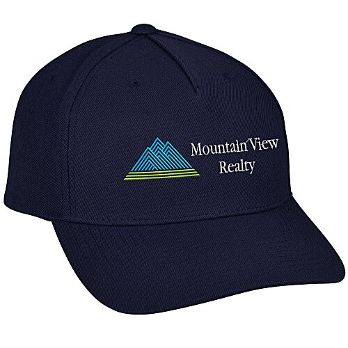 Yupoong Five Panel Wool Blend Cap Main Image