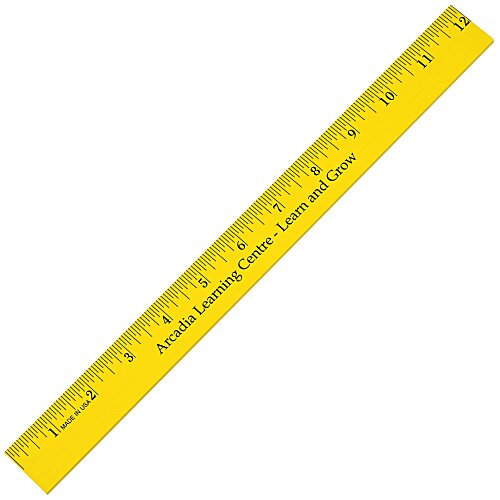 12" Enamel Wood Ruler Main Image