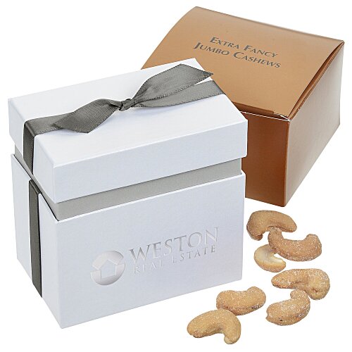 Fancy Favor Gift Box - Jumbo Cashews Main Image