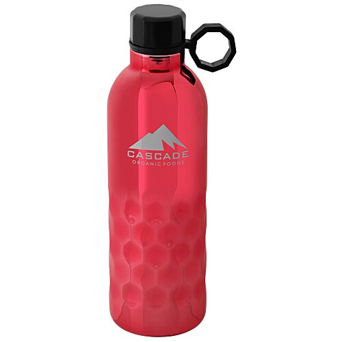 Honeycomb Vacuum Bottle - 20 oz. - Metallic Shine - Laser Engraved Main Image