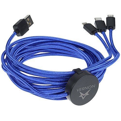 Rolly 10' Light-Up Logo Duo Charging Cable - 24 hr Main Image