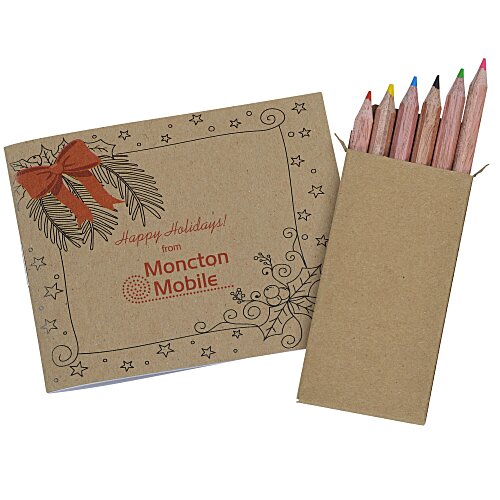 Kid's Coloring Book To-Go Set - Holiday Main Image