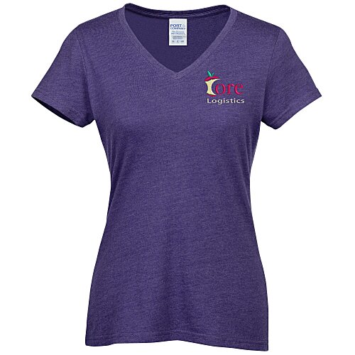 Team Favorite Blended V-Neck T-Shirt - Ladies' - Embroidered Main Image