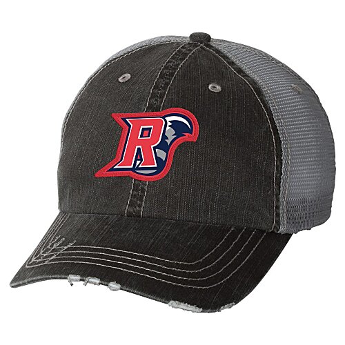 Mega Herringbone Contrast Stitch Cap - Full Color Patch Main Image