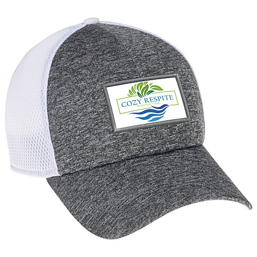 New Era Silhouette Stretch Fit Meshback Cap - Full Color Patch Main Image