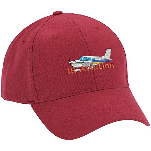 Brushed-Cotton 6-Panel Cap - Embroidered - 24 hr Main Image