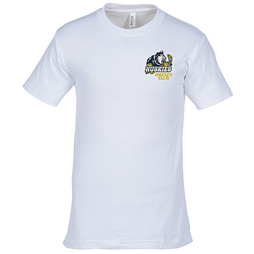 American Apparel Classic Cotton T-Shirt - White - Embroidered Main Image
