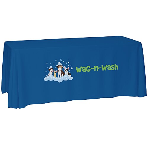 Laser Edge Open-Back Table Throw - 6' Main Image