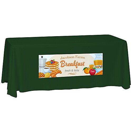 Laser Edge Closed-Back Table Throw - 6' Main Image