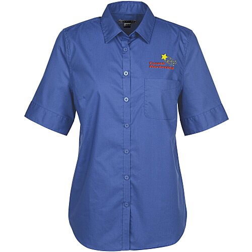 Comfort Stretch Short Sleeve Poplin Shirt - Ladies' Main Image