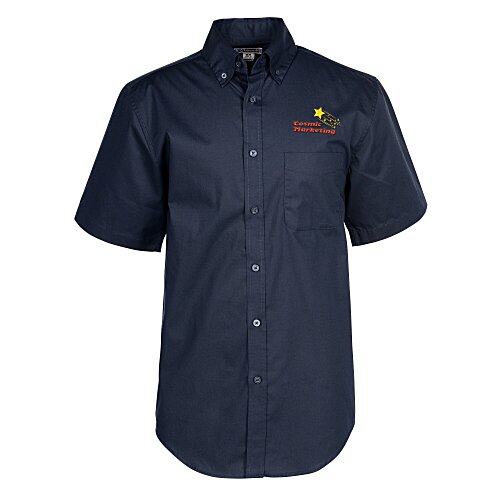 Comfort Stretch Short Sleeve Poplin Shirt - Men's Main Image
