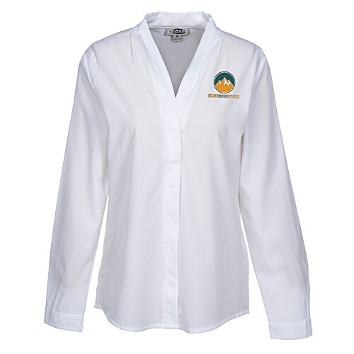 Classic Stretch V-Neck Blouse - Ladies' Main Image