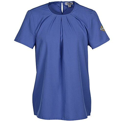 Classic Stretch Jewel Neck Blouse - Ladies' Main Image