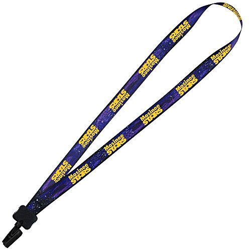 Dye-Sub Lanyard - 3/4" - 32" - Plastic Bulldog Clip - Galaxy Main Image