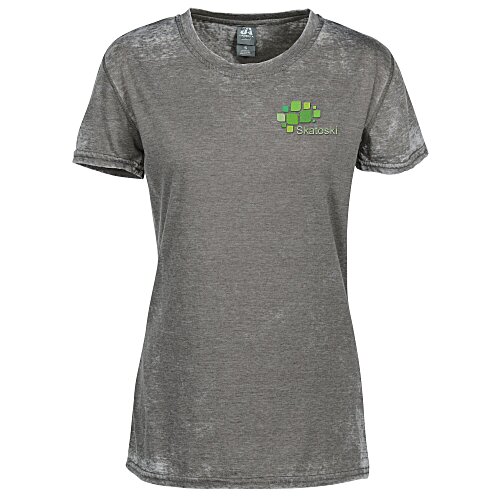 J. America Zen Jersey T-Shirt - Ladies' - Embroidered Main Image
