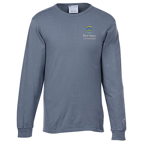 Champion Garment-Dyed LS T-Shirt - Embroidered Main Image