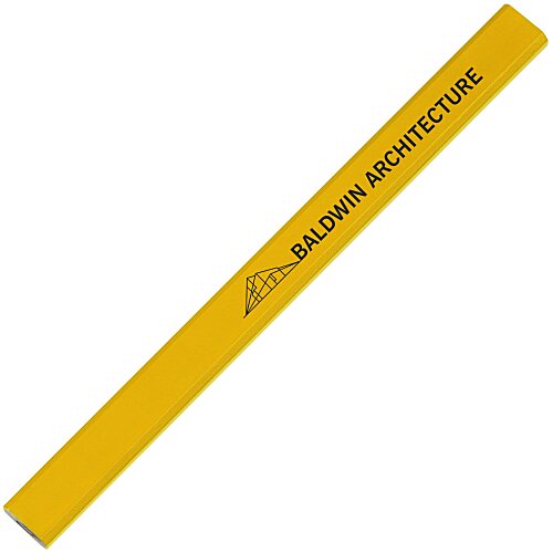 Hard Lead Enamel Finish Carpenter Pencil - 24 hr Main Image