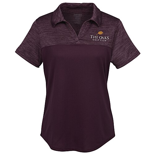Augusta Shadow Tonal Heather Polo - Ladies' Main Image