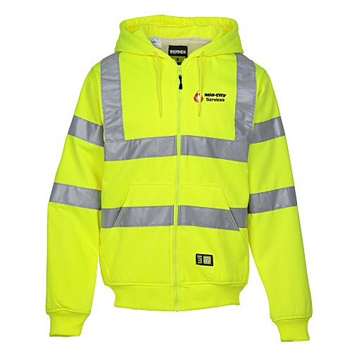 Berne Hi-Vis Thermal Lined Hoodie Main Image