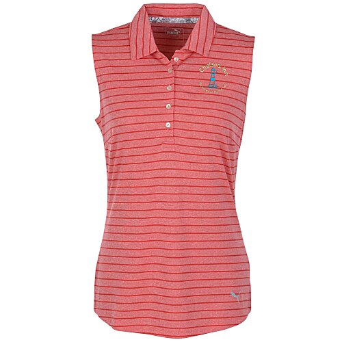 PUMA Golf Rotation Stripe Sleeveless Polo - Ladies' Main Image