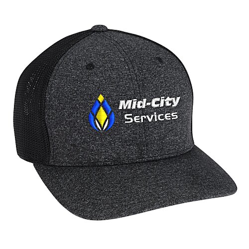 Flexfit Melange Mesh Back Trucker Cap Main Image