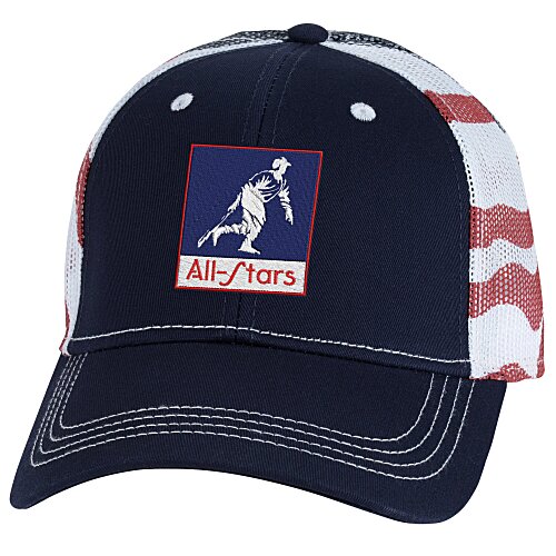 Flag Mesh Back Trucker Cap Main Image