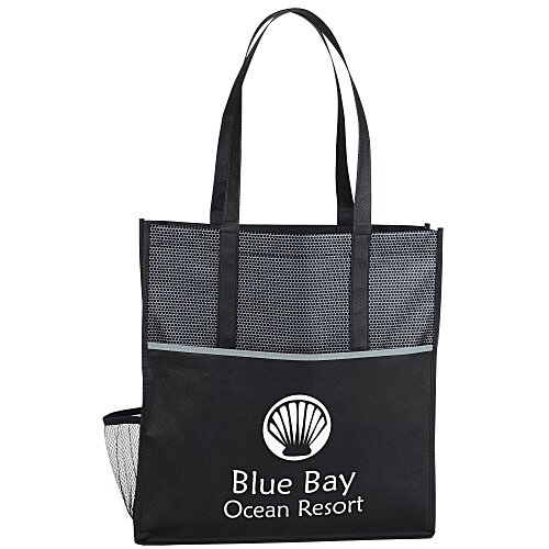 Xander Mesh Print Pocket Tote - 24 hr Main Image