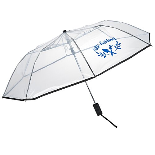 Clear Auto Open Folding Umbrella - 42-inch Arc Main Image