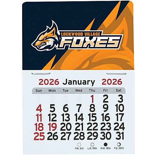 Peel-N-Stick Calendar - Rectangle - 24 hr Main Image