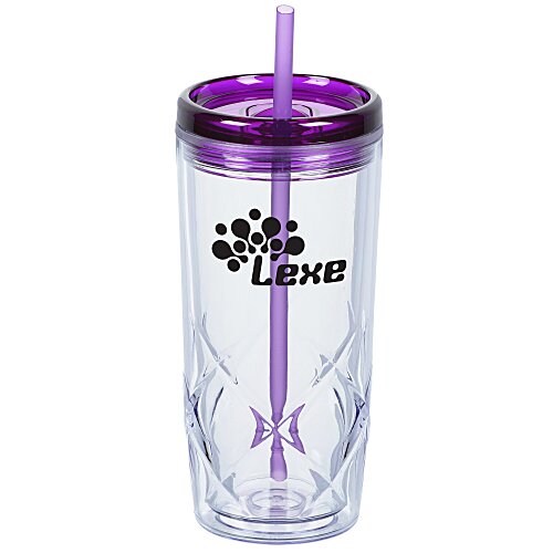 Refresh Simplex Tumbler with Straw - 16 oz - Clear Main Image
