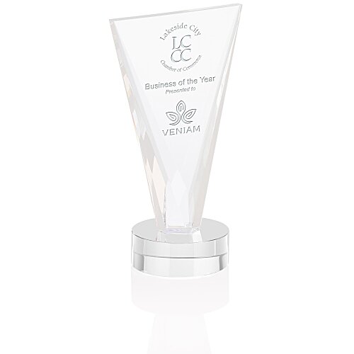 Valiant Crystal Award - 9 inches - 24 hr Main Image