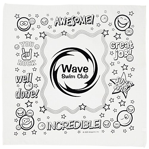 Super Kid Color Me Bandana - Wow Words Main Image