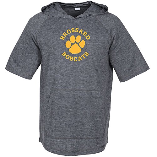 Electric Tri-Blend Wicking Short Sleeve Hooded Tee Main Image