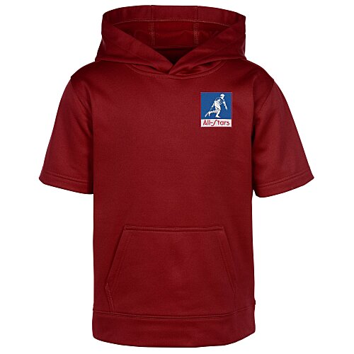 Sport-Wick Short Sleeve Hoodie - Youth Main Image