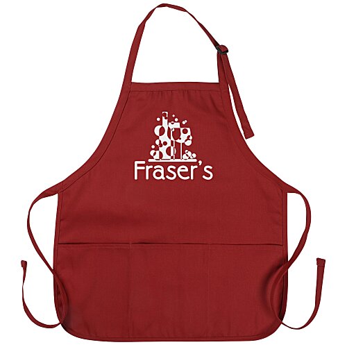 Q-Tees Full Length Pouch Pocket Apron Main Image