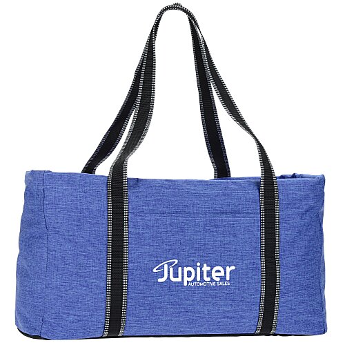 Front Pocket Heathered Utility Tote Main Image