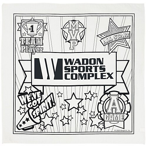 Super Kid Color Me Bandana - Sports Fun Main Image