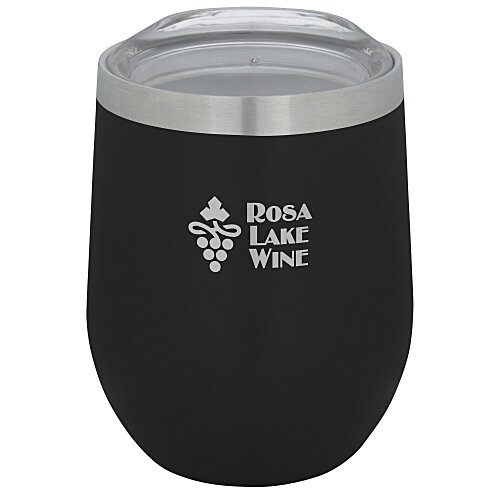 Corzo Vacuum Insulated Wine Cup - 12 ounces - Laser Engraved - 24 hr Main Image