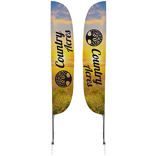 Outdoor Stadium Flutter Sail Sign - 15' - Two Sided Main Image
