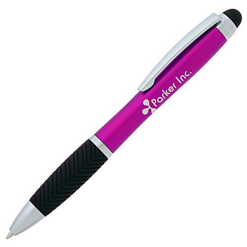 Evantide Light-Up Logo Stylus Twist Pen - Metallic - 24 hr Main Image