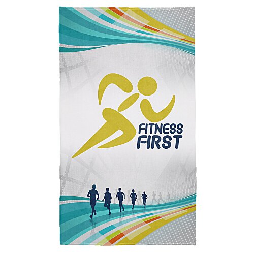 Full Color Plush Oversized Fitness Towel Main Image
