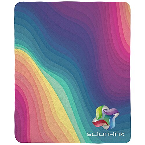 Full Color Quilted Blanket Main Image