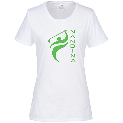 Fruit of the Loom Iconic T-Shirt - Ladies' - White Main Image