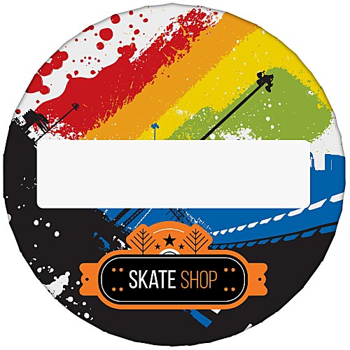 Matte Finish Name Badge - 2-1/2" Round Main Image