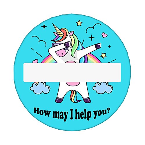 Matte Finish Name Badge - 3-inch Round Main Image