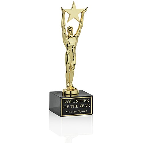 Star Achievement Cast Metal Award - 8 3/4 inches Main Image