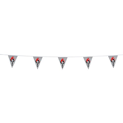 30' Triangle Pennant String - 12" x 9" - 16 Pennants - One Sided Main Image