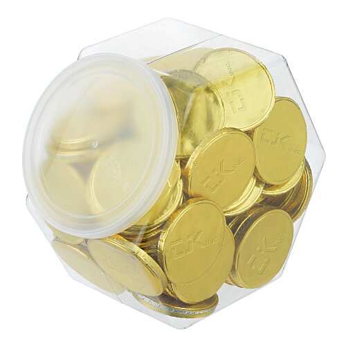 Tub of Chocolate Coins - 85-Piece Main Image